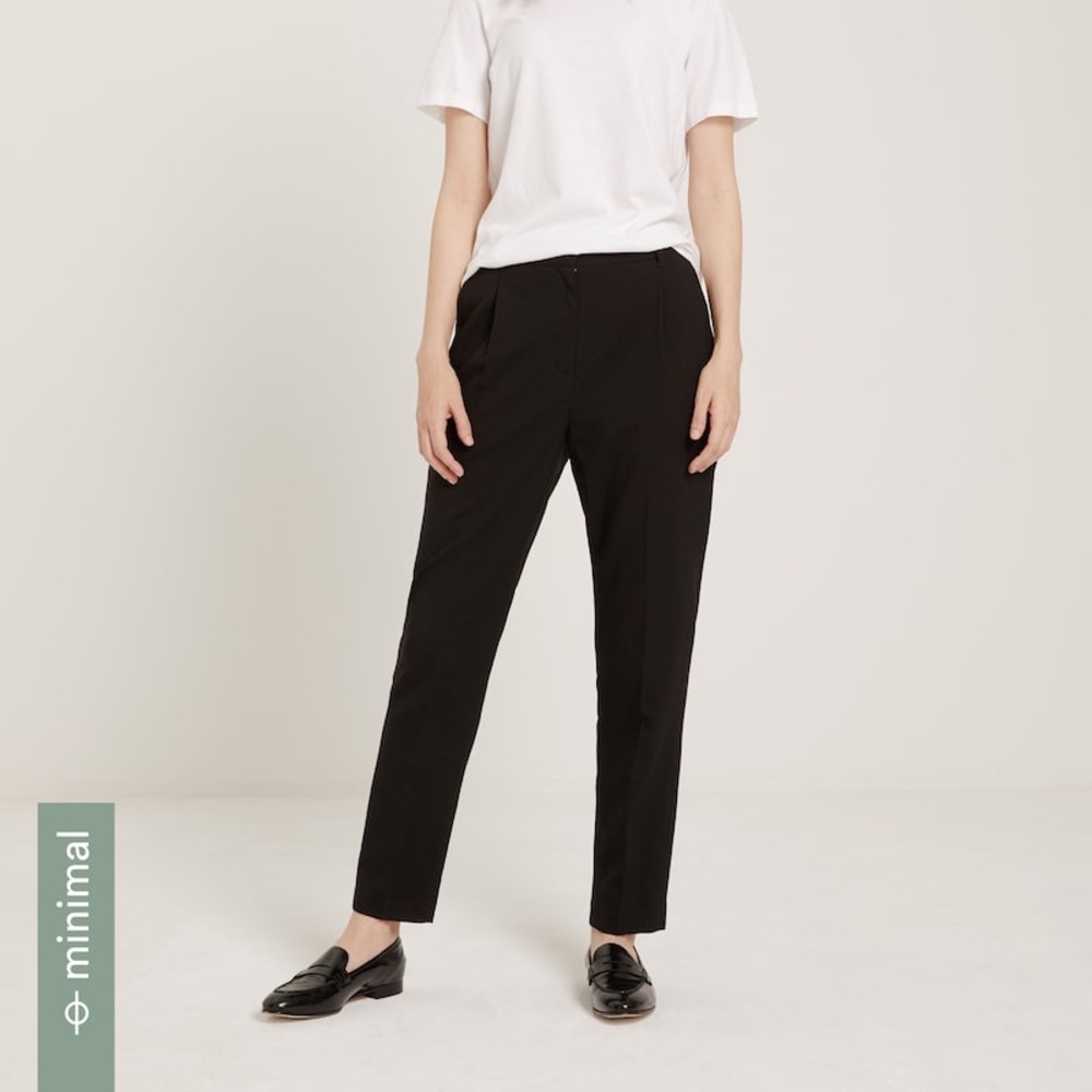 Frank & Oak High Rise Grant Tapered Black Pant NWT